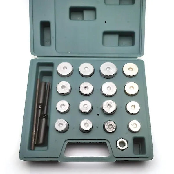 18pcs/set Carbide Valve Grinding Wheel Valve Seat Cutter Broach Head Tool Holder Engine Valve Seat Repair Tool Kit, Made of Diamond