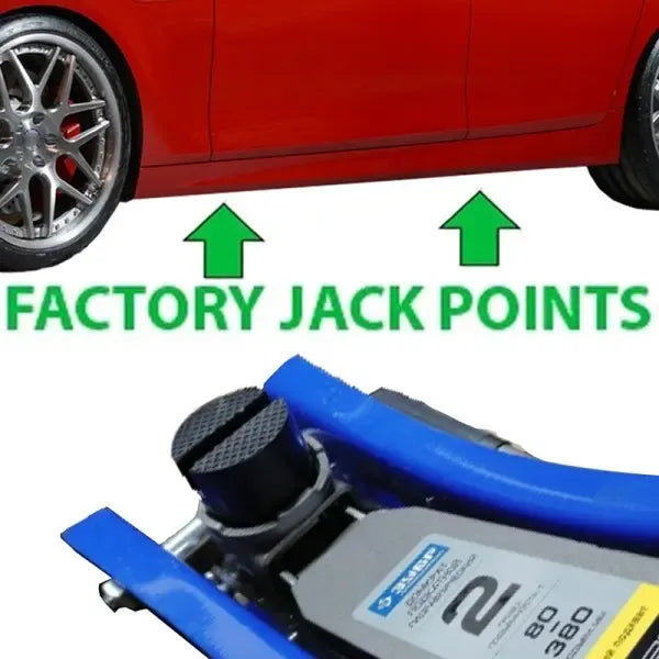 Reliable Professional Car Gummi Jack Pad Ramskydd Adapter Jacking Pinch Weld Black, Made of Rubber, 1 Pcs Pack