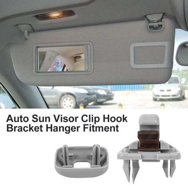 2pcs Inner Sun Visor Hook Bracket Replacement for  Audi A1 A3 A4 A5 Q3 Q5 (8E0 857 562) A7 B6 B7 B8 S4 S5 Sun Visor Holder Car Interior Parts Gray