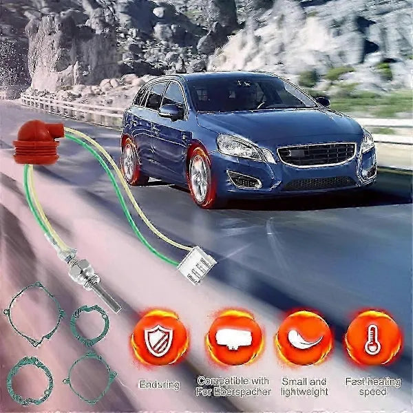 Durable High Quality 12V Glow Plug Repair Kit for 2KW 5KW 8KW Heater Efficient, Made of Steel, Red Color, Perfect Fit