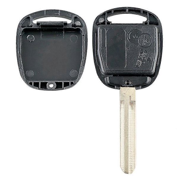 Car smart key with 2 buttons, 4C chip, Replacement for  Toyota Corolla 2001-2007 304MHZ, Made of Plastic, Black Color