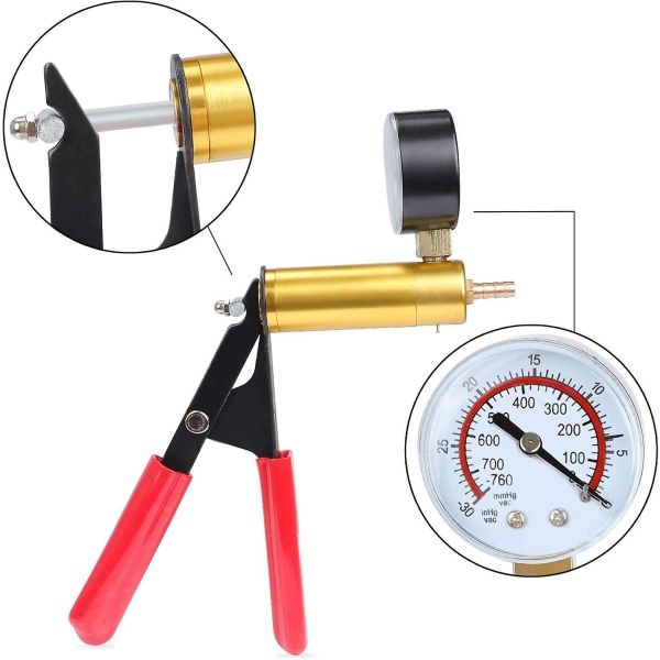 Practical High Performance Manual Vacuum Pump, Brake Fluid Bleeder Vacuum Tester, Vacuum Kit Car Repair Tool, Excellent Performance