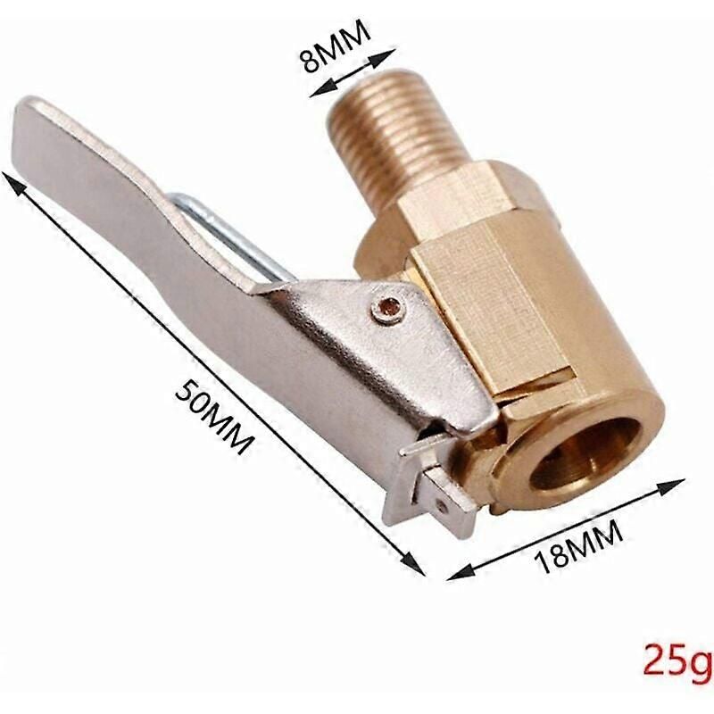 Easy tire inflation: Quick release for Schrader valve, high quality brass materials for universal fit, strong solid brass locking