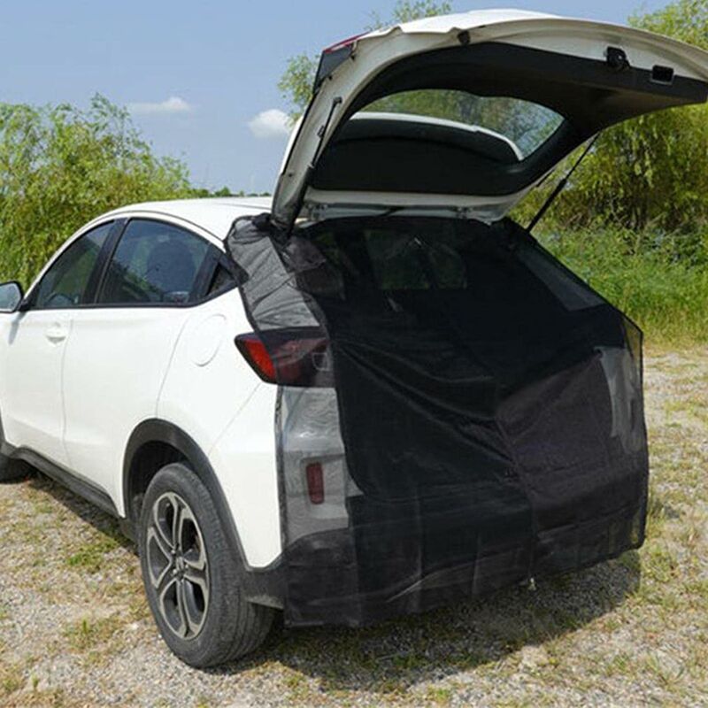 Car tailgate mosquito net, magnetic mosquito net for car trunk, universal sunshade for car SUV XL, Replacement Part