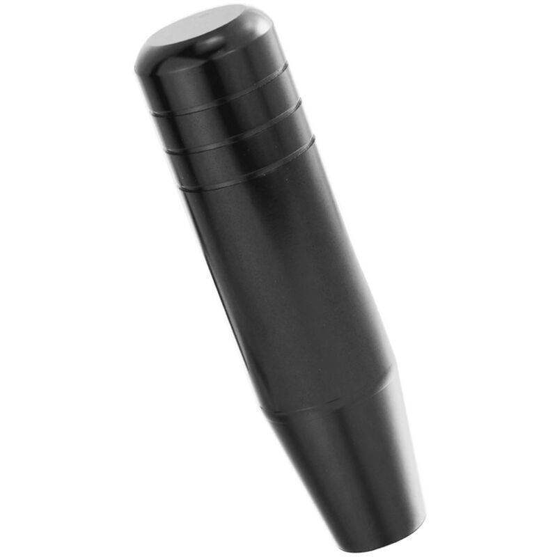 Aluminum Car Gear Shift Knob, Universal Long Handle Manual Gear Shifter Lever with 3 Thread Adapters M8 M10 M12, by DEBUNS, Black Color
