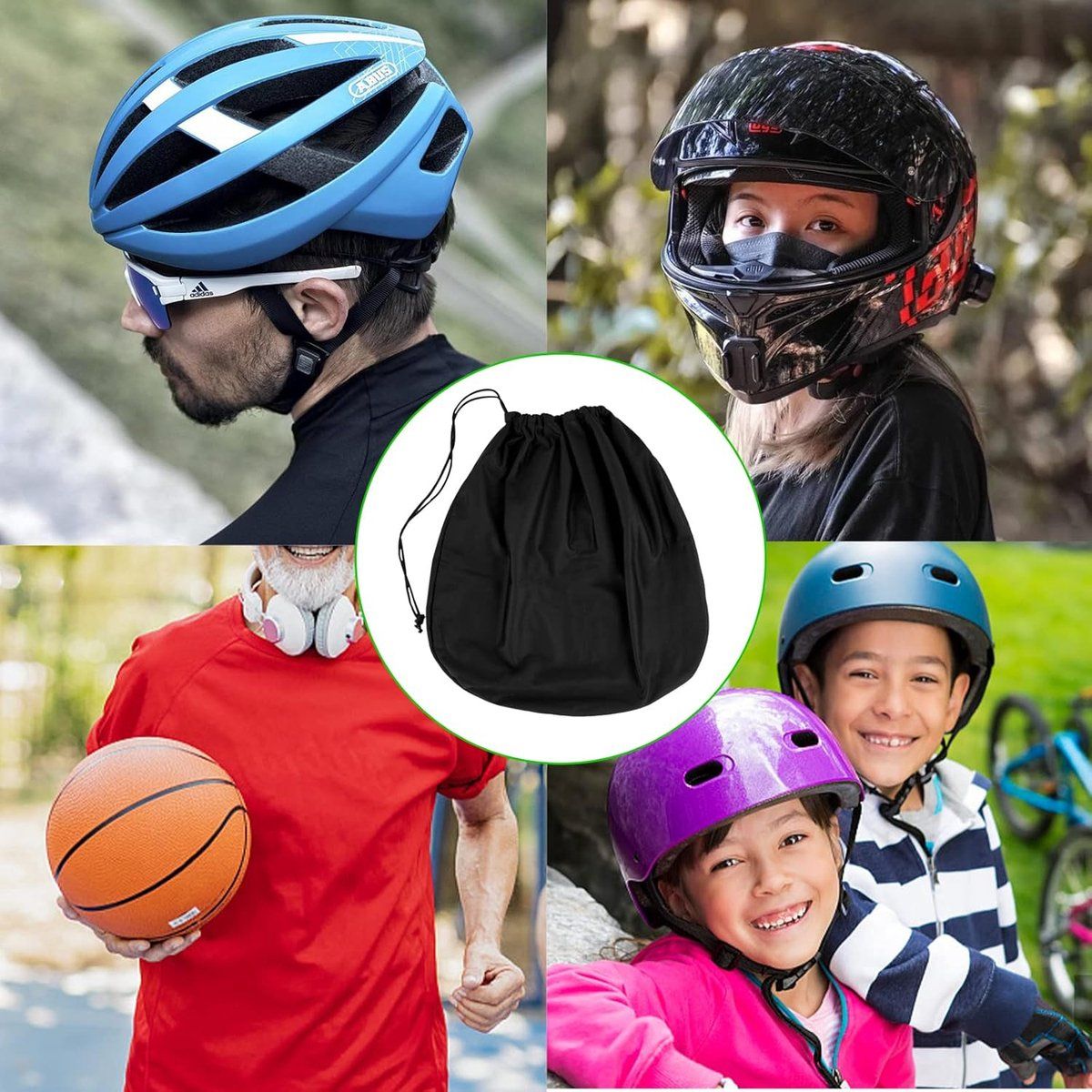 Helmet bag - Helmet cover - Protective cover - Universal portable bag - Storage bags - storage bag - motorcycle helmet bag - bicycle helmet bag