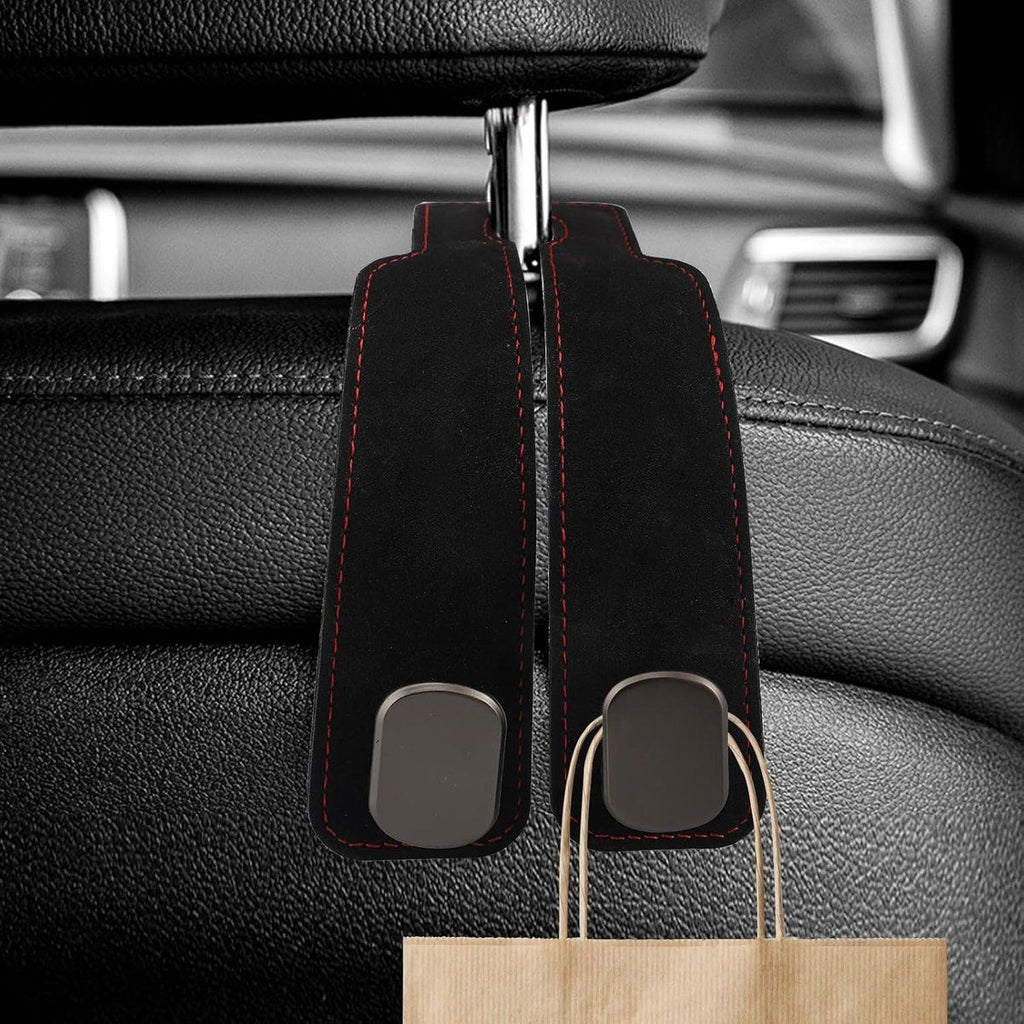 Compatible pcs - 17*4.5*8.5 cm Car Headrest Hooks Multifunctional Leather Seat Organizer Hook for Backrest Interior Accessories For Bags, Purses