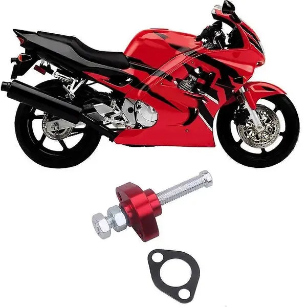 Practical High Performance Manual Cam Timing Chain Tensioner for Honda CBR600F F3 F4 F4I, Replacement Part, Red Color