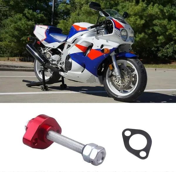 Practical High Performance Manual Cam Timing Chain Tensioner for Honda CBR600F F3 F4 F4I, Replacement Part, Red Color