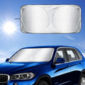 Compatible Car Windshield Sun Shade, Foldable Front Visor Sunshade Cover, Anti UV Reflective Protector, Block Rays Vehicles Parasol, 160x86cm