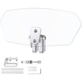 Motorcycle Windshield Adjustable Clip On Windscreen Extension Spoiler Wind Deflector for Motorcycle-Clear, Replacement Part