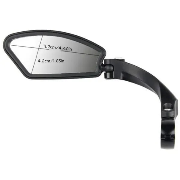 Compatible Bicycle rearview mirror, handlebar bicycle mirror, HD, impact resistant, right, Made of Plastic, Black Color, 1 Pcs Pack