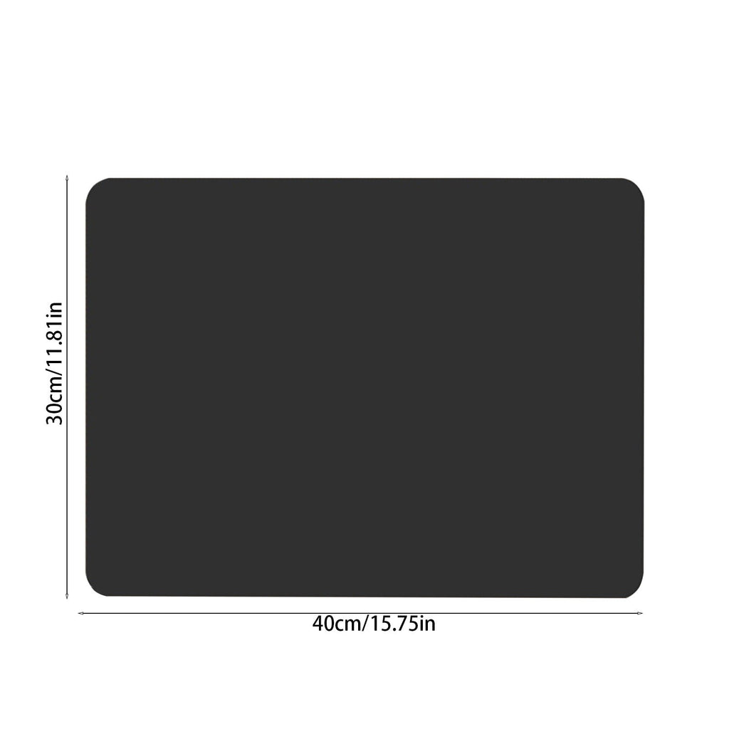 Dish Drying Mat, 12x16" High Absorbent & Soft Dish Drainer, Diatomite Drying Matt Kitchen Counter for Kitchen Countertops, Sinks, Draining Racks, Drying Mat Black