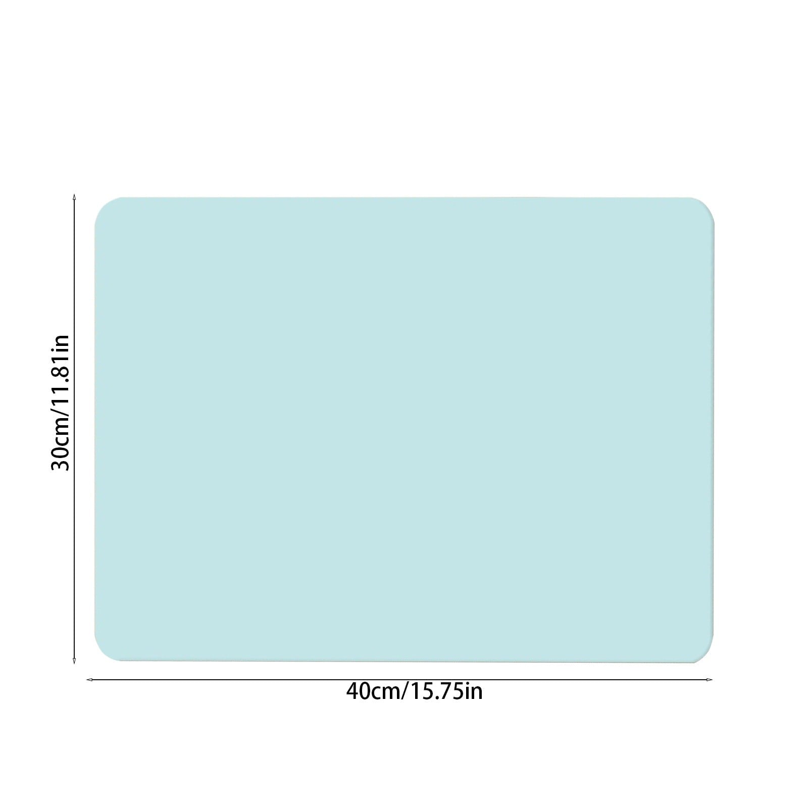 Dish Drying Mat, 12x16" High Absorbent & Soft Dish Drainer, Diatomite Drying Matt Kitchen Counter for Kitchen Countertops, Sinks, Draining Racks, Drying Mat Blue