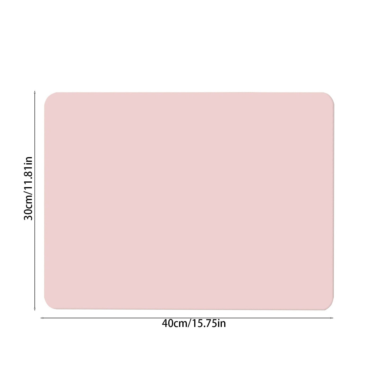 Dish Drying Mat, 12x16" High Absorbent & Soft Dish Drainer, Diatomite Drying Matt Kitchen Counter for Kitchen Countertops, Sinks, Draining Racks, Drying Mat Hot Pink