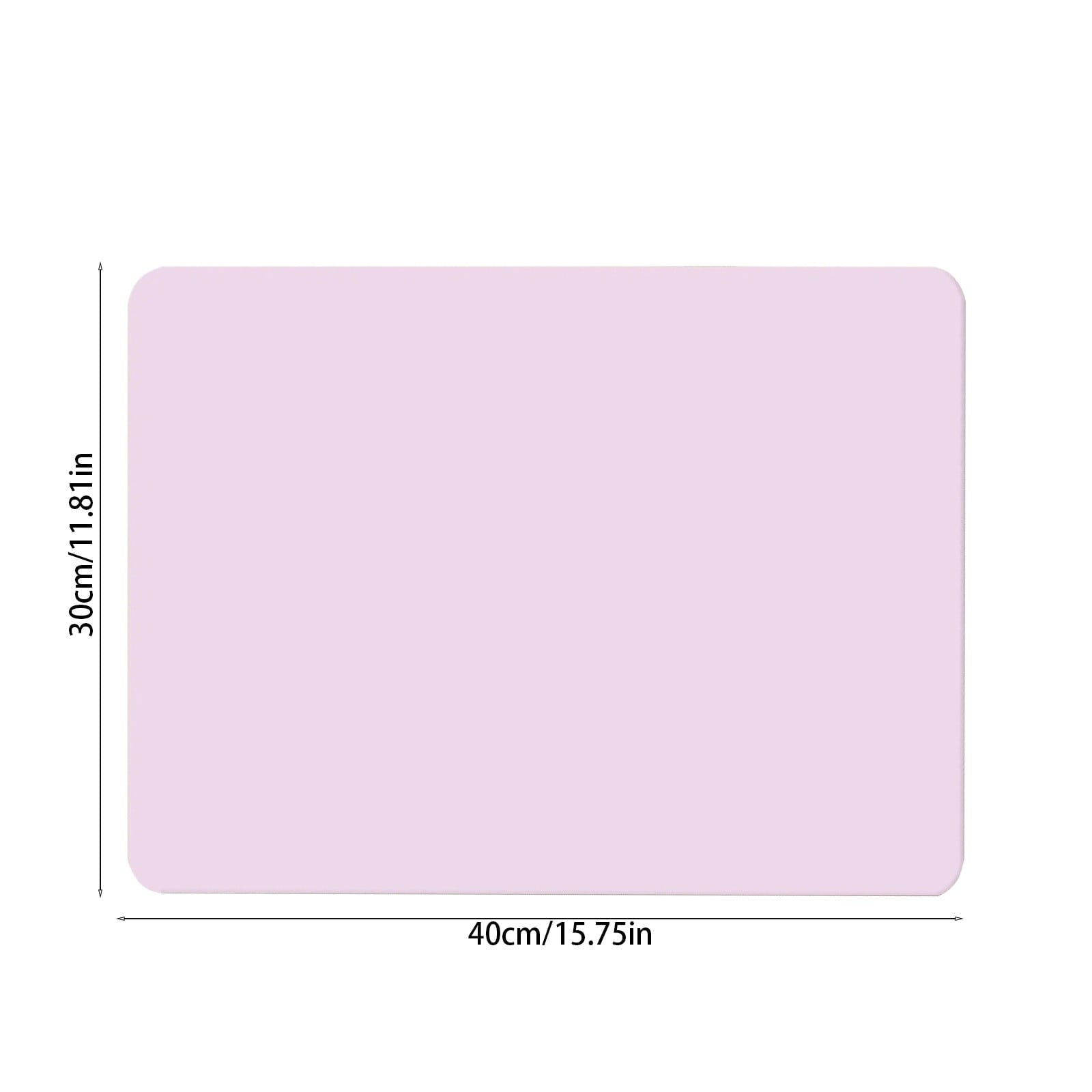 Dish Drying Mat, 12x16" High Absorbent & Soft Dish Drainer, Diatomite Drying Matt Kitchen Counter for Kitchen Countertops, Sinks, Draining Racks, Drying Mat Pink