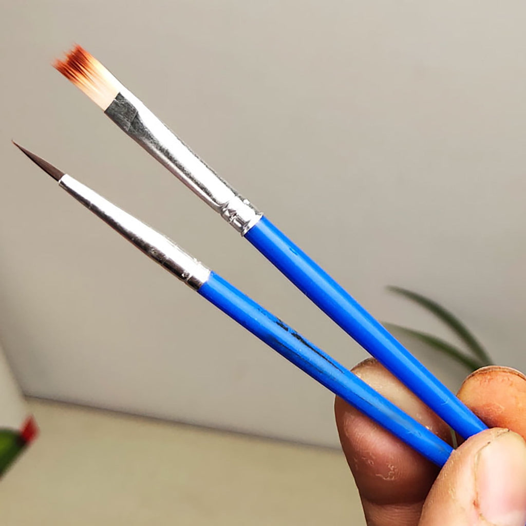 JWDX Brushes Clearance, Paint Brushes, Painting Pen, Art Tools, Brush Set, Round Tip Brushes Nylon Brushes Artist Wood Brushes for Oil Watercolor Face Nail Arts Miniature and Rock Painting Z6-Blue