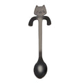 JWDX Tableware Clearance! Cat Spoon Short Handle Spoons Flatware Coffee Drinking Tools Kitchen Gadge, Stainless Steel Bowl Promotion Include 1X Spoon E