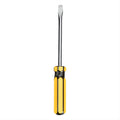 Eewia Screwdriver Clearance! Pvc Handle Screwdriver Metric Single Use Carbon Steel Cross Flat Head Screwdriver B, Hardware Tools Pvc Handle Driver Metric Single Use Steel Flathead Screwdriver black and bright yellow