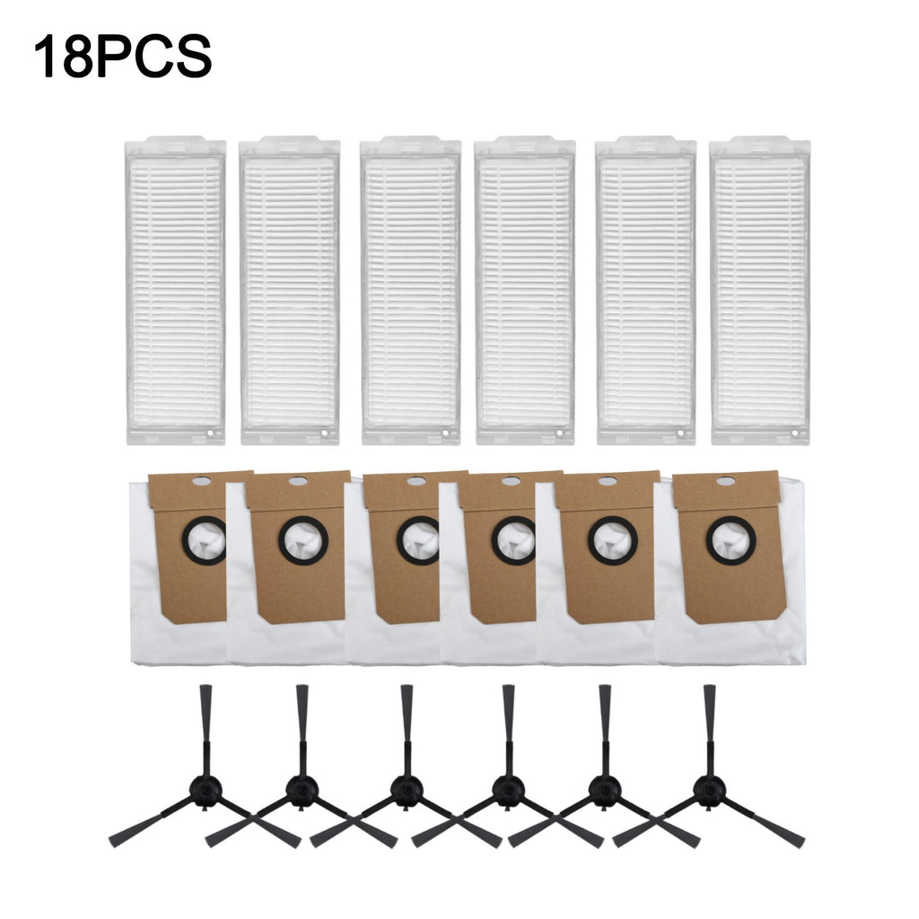 Cecotec Conga 13090 Spin Revol Home Vacuum Filter Dust Bag Side Brush Replacement Kit With 6 Filters 6 Bags 6 Brushes For Efficient Cleaning