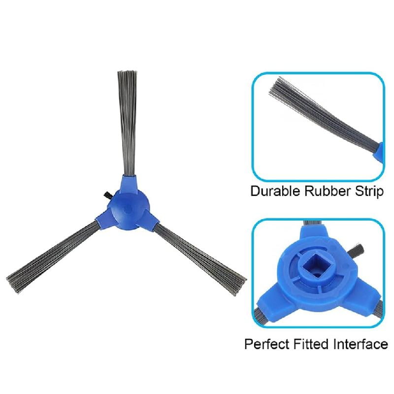 JZROCKER 10 Pack Replacement Side Brushes Tool Easy Installation Sweeper Part Suitable for 11S 30C Robot Vacuum