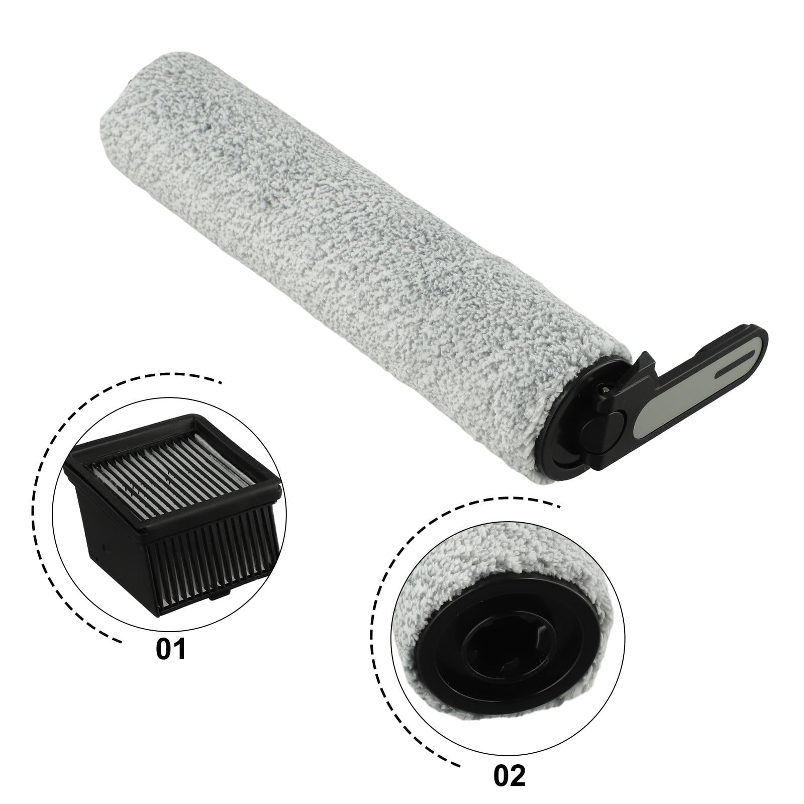 Soft Roller Brush Filter Mesh For Dreame For Trouver For K10 For K10 Pro Wet Dry Vacuum Cleaner Accessories For Home Cleaning