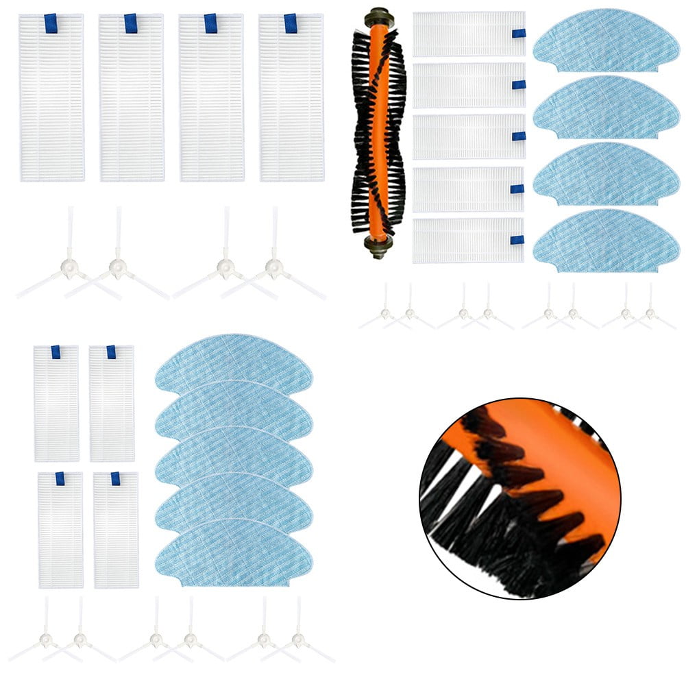 Side Brush Filter Mop Rag For Tefal Explorer X-plorer 20 40 Series Robot Vacuum Cleaner Replacement Robot Sweeper Spare Part A