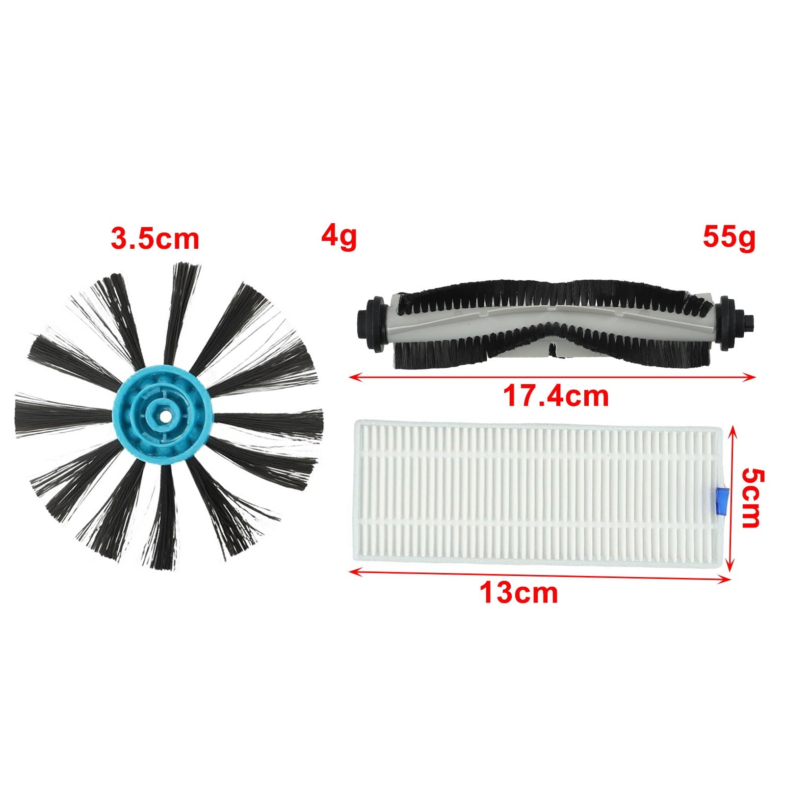 Robot Vacuum Parts Main Brush Side Brush Filter Suitable For Bissell 3115 For EV675 For SpinWave Hard Floor Wet Dry /////////