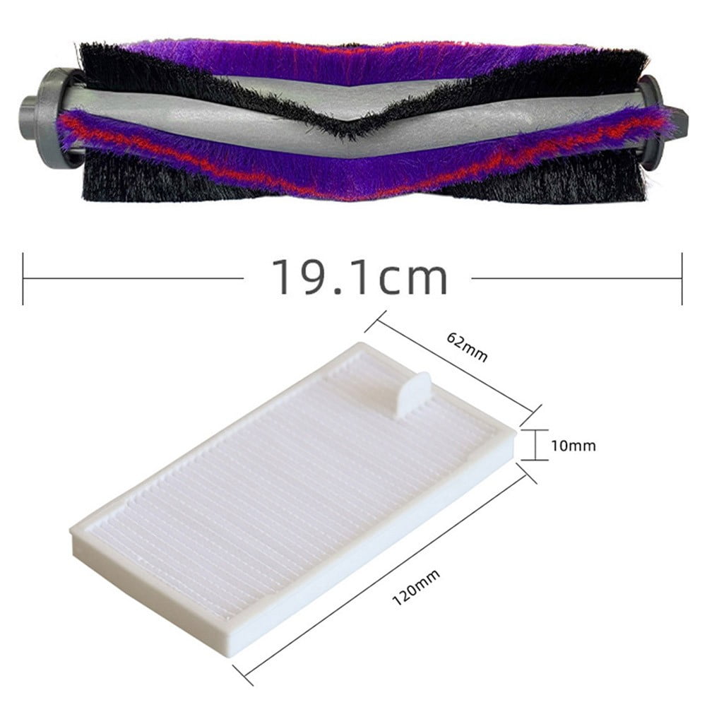 Main Roller Side Brush Filter Kit For M9 For Eureka E20 Plus For VCR S10 Plus Vacuum Replacement Accessories Long-lasting Tools B