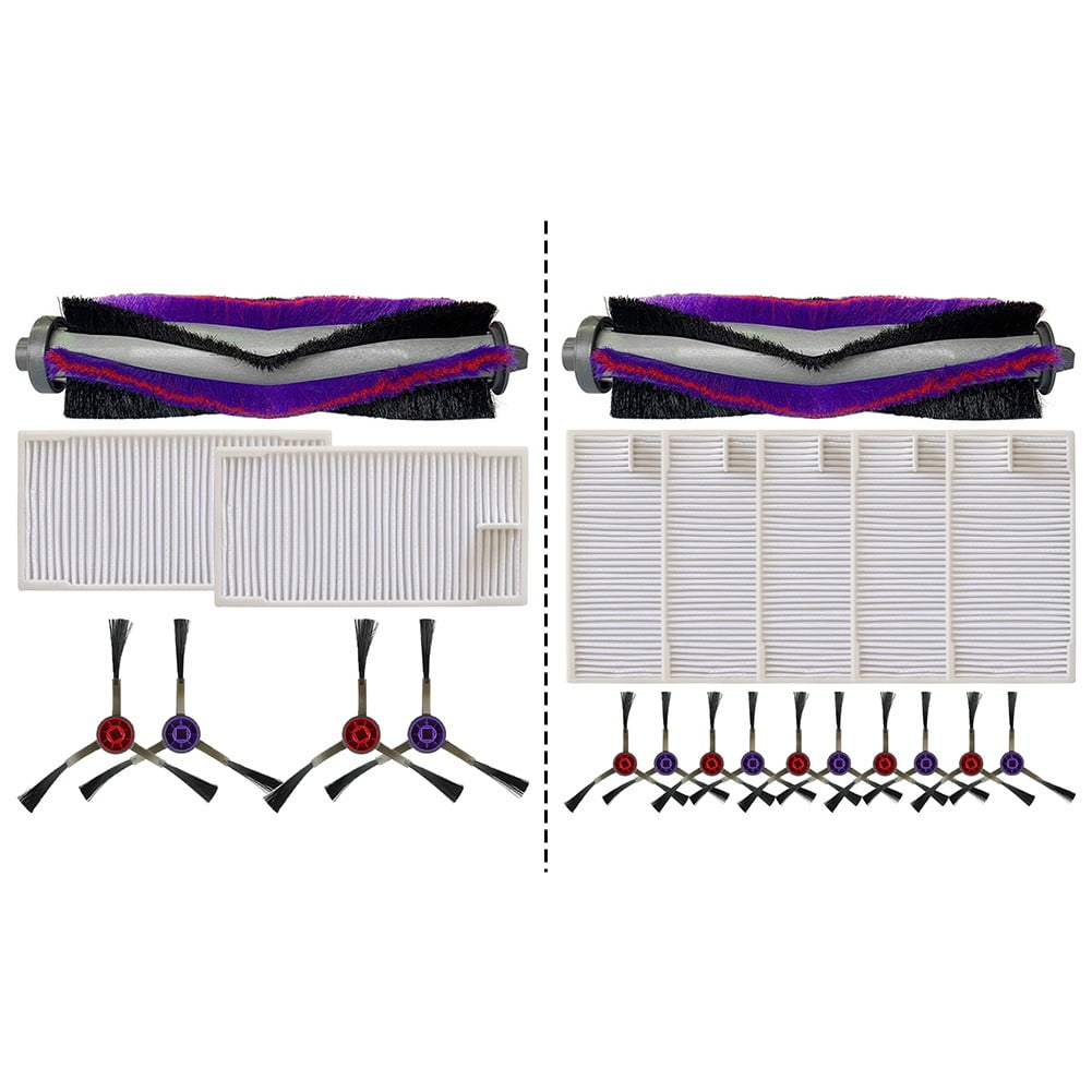 Main Roller Side Brush Filter Kit For M9 For Eureka E20 Plus For VCR S10 Plus Vacuum Replacement Accessories Long-lasting Tools B