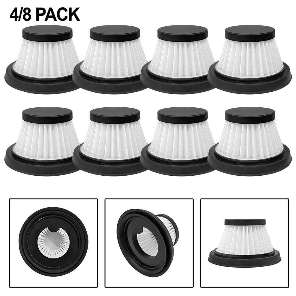 Luolandi 8PCS Washable & Reusable Replacement HEPA Filter High-Efficiency Filtration For Duck Compact-Cordless Vacuum Cleaner Parts