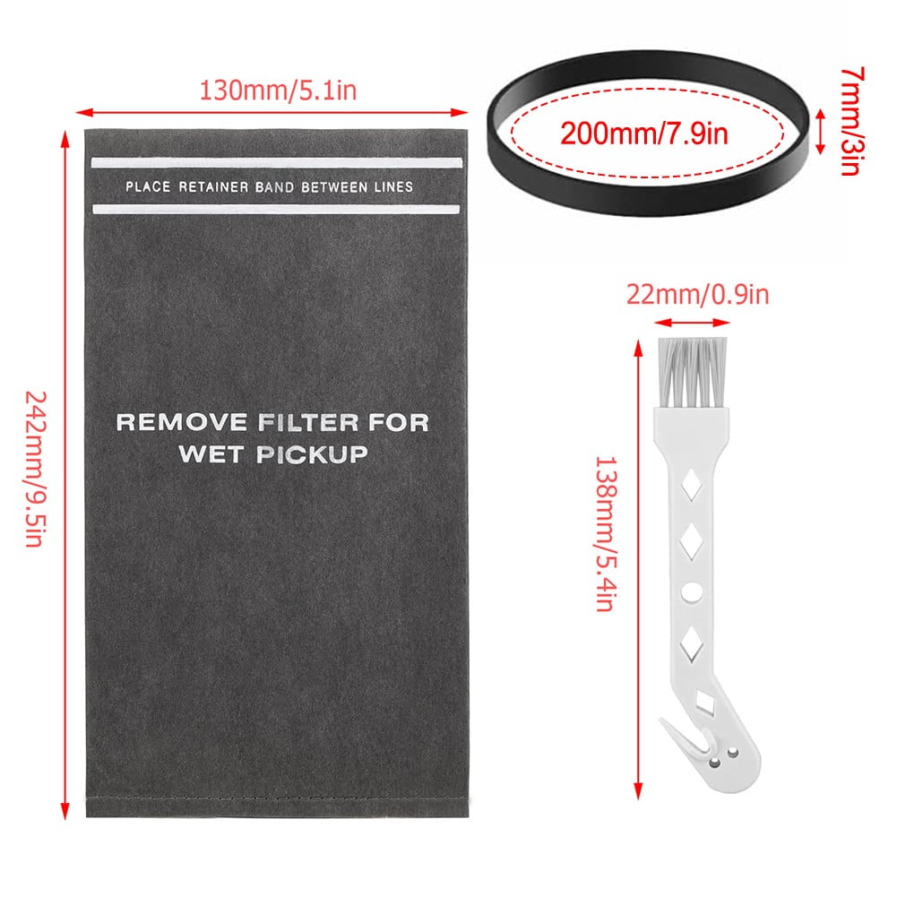 8-Pack Vacuum Cleaner Replacement Accessories For Craftsman 9-38737 Dust Filter Bags For 2-2.5 Gallon For Shop Vacs Vacuum Clean