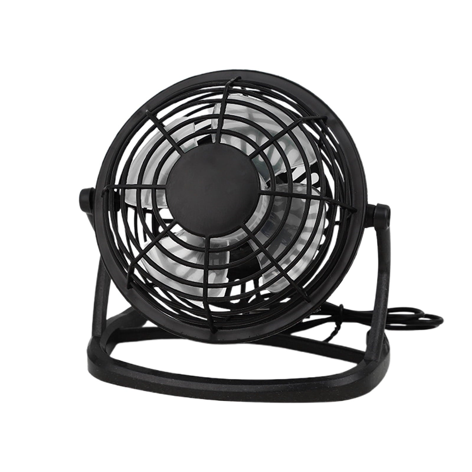 4 Inch USB Desk Fan Portable Mini Personal Cooling Fan for Office Dorm Computer Table Quiet Operation 3 Speed Adjustable Clip On Design Battery or Plug In