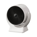 Space Heater,Mini Desk Heater for Office with 160° Lateral Auto Oscillation,3 Adjustable Gears,Tip-Over and Overheat Protection,Fast Heating,Small Ultra-Quiet Desktop Fan with USB Power White EU Standard