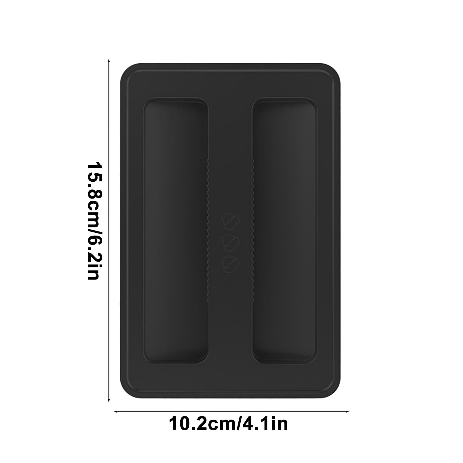Silicone Toaster Cover 2 Slice Wide Slot,Reusable Heat Resistance Bread Machine Topper Cover,Dirt Proof Sandwich Accessories That Fit Most Toasters,Simple Design Easy to Clean & Wipe Black