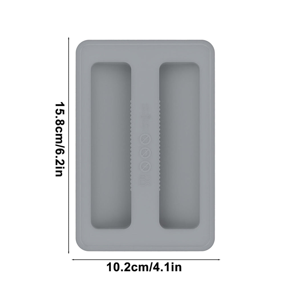 Silicone Toaster Cover 2 Slice Wide Slot,Reusable Heat Resistance Bread Machine Topper Cover,Dirt Proof Sandwich Accessories That Fit Most Toasters,Simple Design Easy to Clean & Wipe Gray
