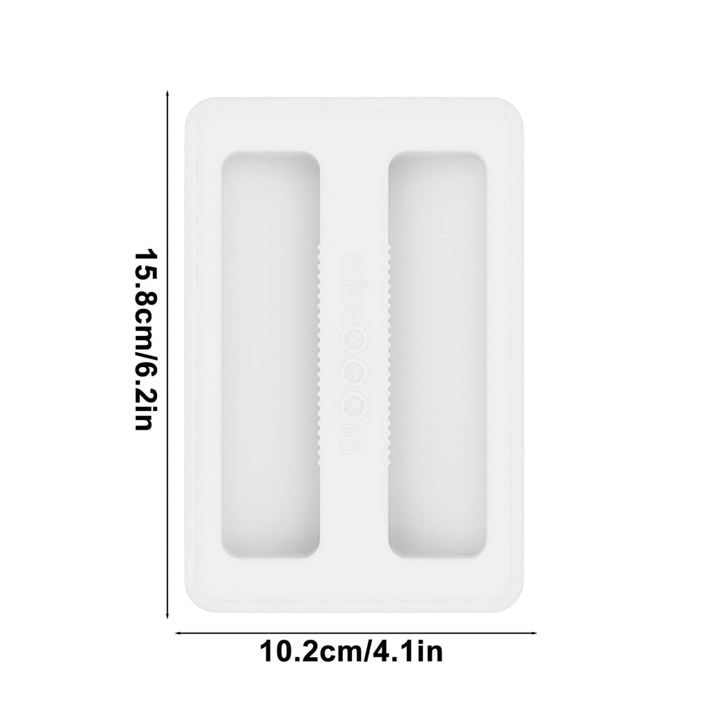 Silicone Toaster Cover 2 Slice Wide Slot,Reusable Heat Resistance Bread Machine Topper Cover,Dirt Proof Sandwich Accessories That Fit Most Toasters,Simple Design Easy to Clean & Wipe White