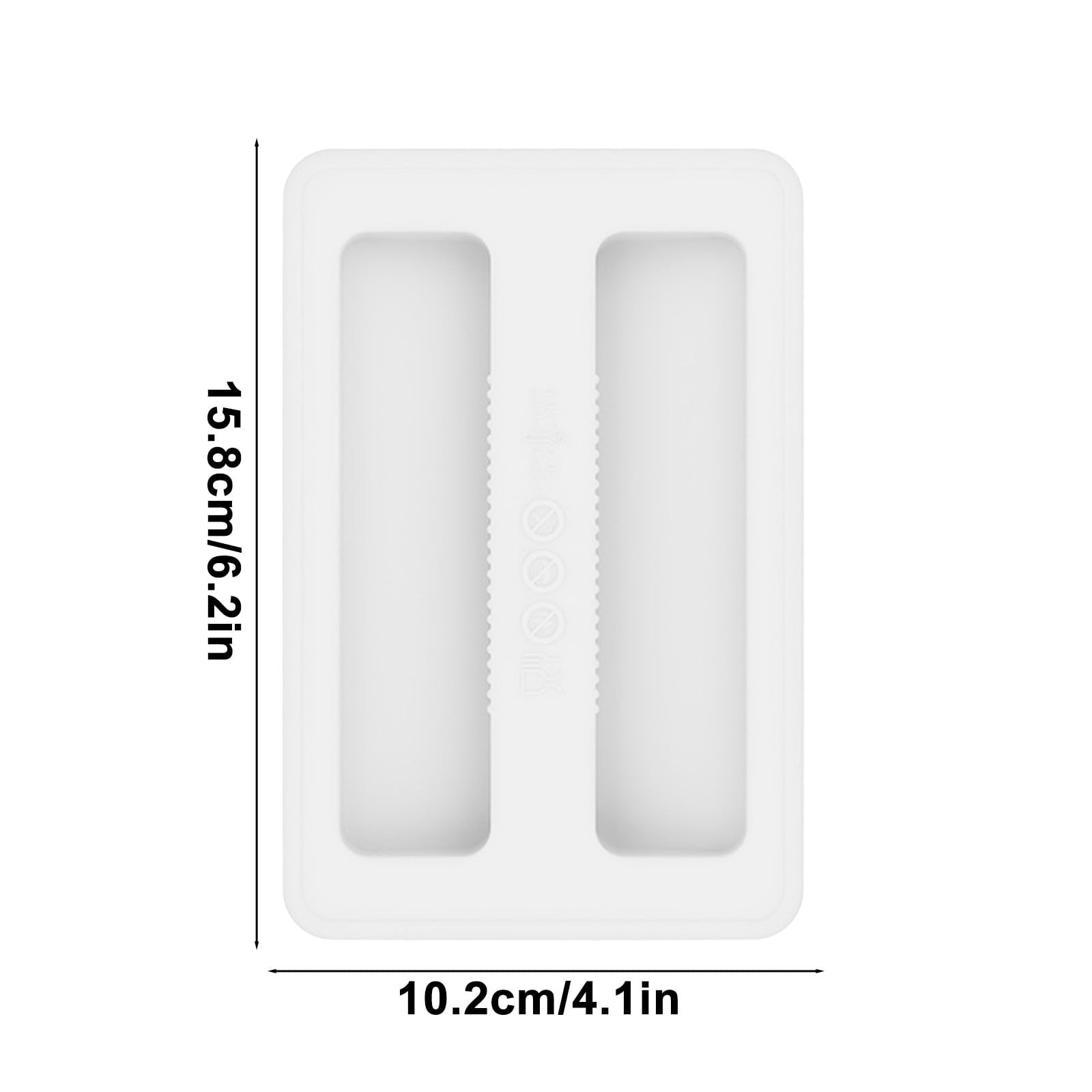 Silicone Toaster Cover 2 Slice Wide Slot,Reusable Heat Resistance Bread Machine Topper Cover,Dirt Proof Sandwich Accessories That Fit Most Toasters,Simple Design Easy to Clean & Wipe White