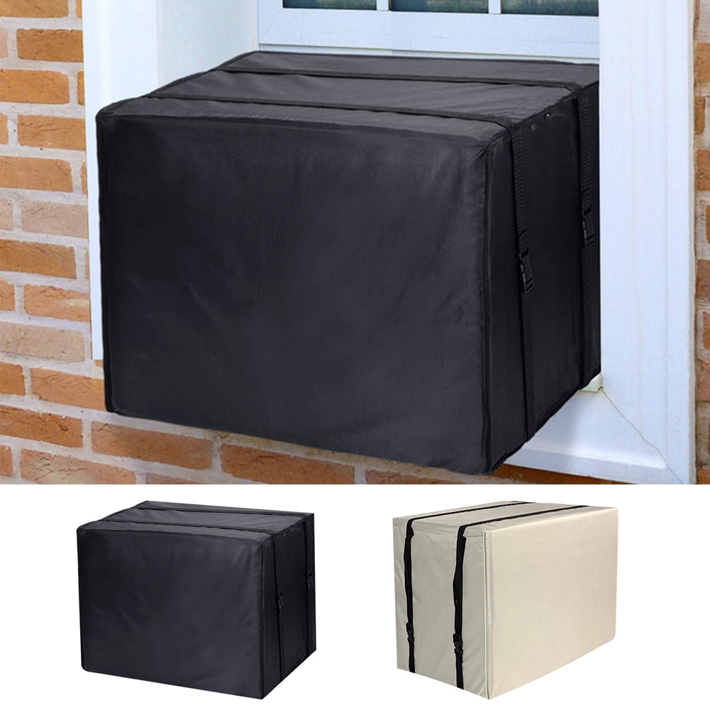 Cheers.US Window Air Conditioner Cover Outdoor, Outside Window AC Unit Cover Black Dust-Proof Waterproof AC Cover Outdoor Window AC Protection Cover XL Black