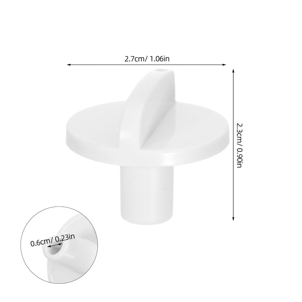 HOOWIFFY Appliance Temperature Knob Thermostat Control Knob Plastic White 1Pcs for Display Cabinet