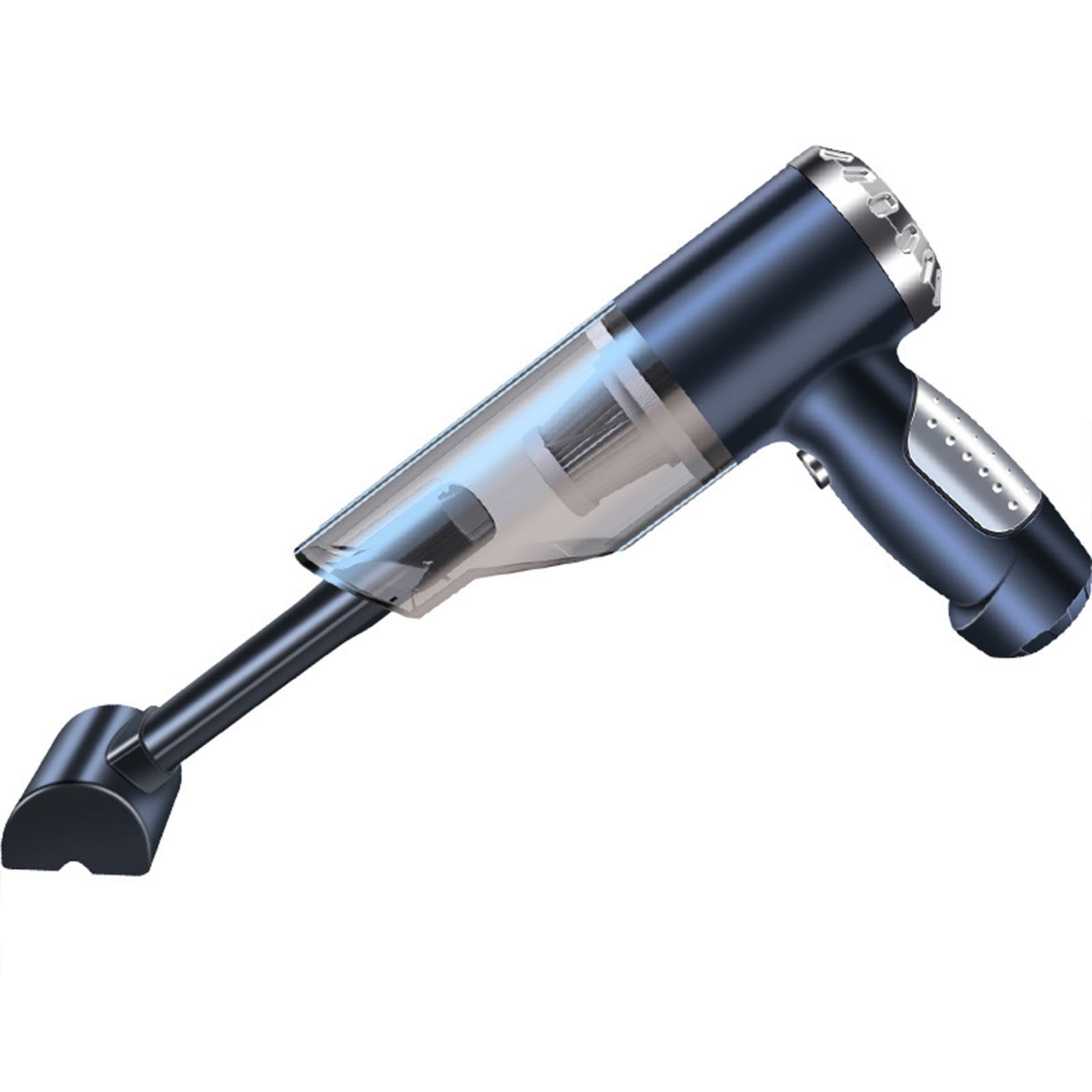 Chmadoxn Cordless Vacuum Cleaner, Portable Handheld Car Vacuum Cleaner - 50W 9000Pa Strong Suction, 7.4V USB Rechargeable, Mini Folding Design with 6 Accessories, Black ABS Dust Buster for Car/Home