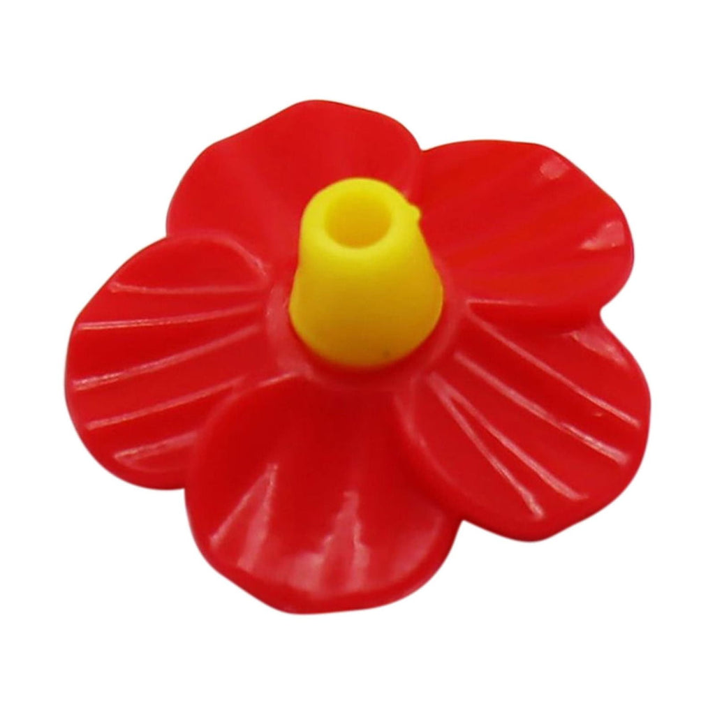 Hummingbird Feeders Replacement Flowers, 5Pcs Feeding Ports Replacement Bird Feeder Replacement Parts for Hummingbird Feeder Hanging Feeder Red
