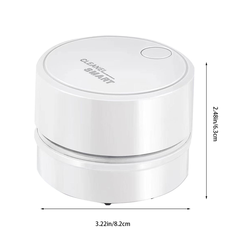 Back to School Chmadoxn Desk Vacuum Cleaner, 360 Degree Rotating Design, Mini Table Vacuum Improved Details USB Cordless Vacuum, Sucks up Tiny Items Crumbs for Desktop Drawer Countertop 2.5×3.2 in Green