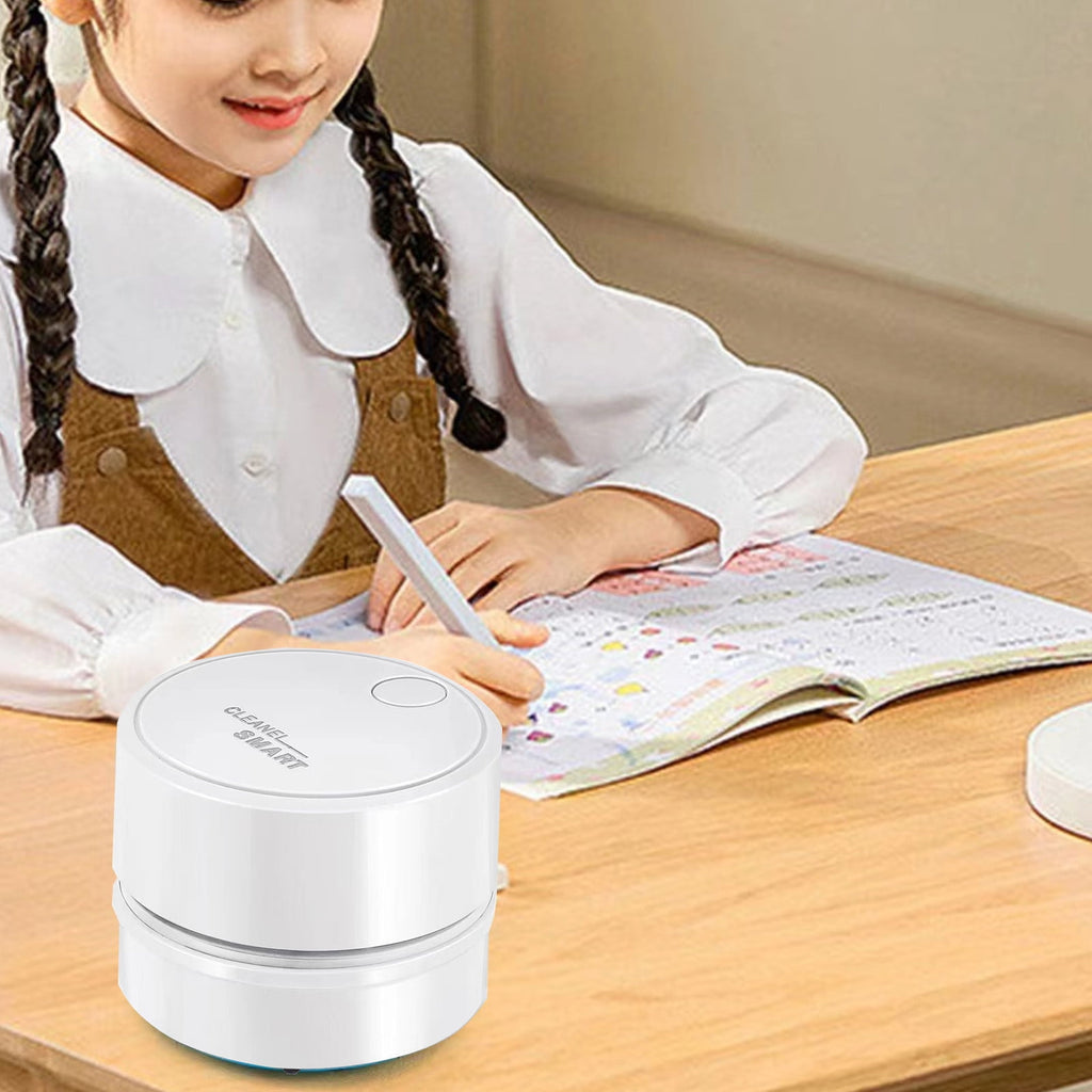 Back to School Chmadoxn Desk Vacuum Cleaner, 360 Degree Rotating Design, Mini Table Vacuum Improved Details USB Cordless Vacuum, Sucks up Tiny Items Crumbs for Desktop Drawer Countertop 2.5×3.2 in Green