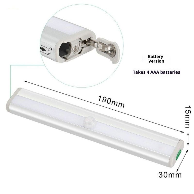 2x Motion Sensor RV Step Lights 10 LED Battery Magnetic Night Light Camper