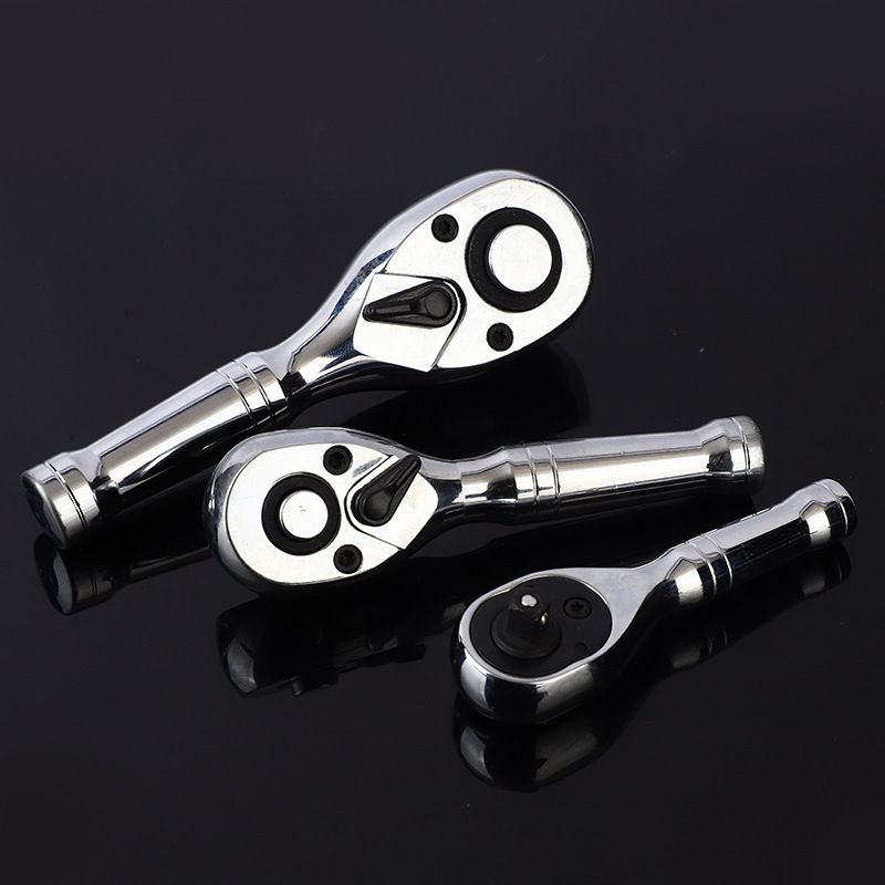 Ratchet Set, 1/4", 3/8", 1/2" Drive Ratchet Handle Wrench 72-Tooth Quick-Release Reversible, Gift for Men Mechanic Hand Tools