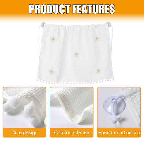2x Car Side Window Sun Shades Baby Blackout UV Suction Cup Flower Print