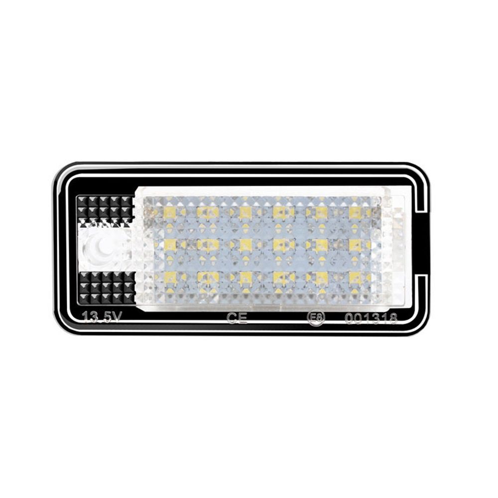 2x LED Licence Plate Lights 6500K White for Audi A3 A4 A6 A8 Q7 S3 S4 RS4