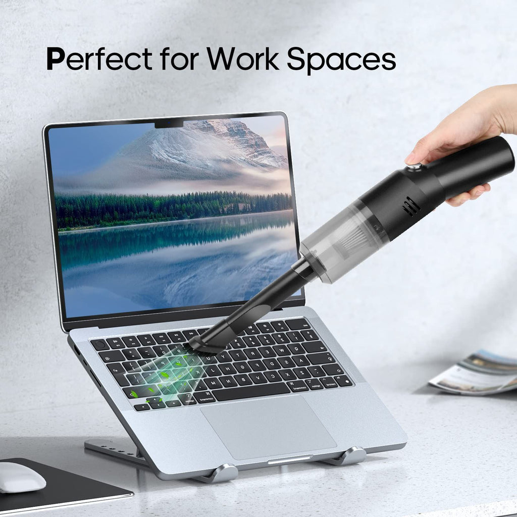 Wireless Mini Car Vacuum Cleaner(400g) Portable Rechargeable,Handheld Vacuums, Mini but Mighty Dust Busters Cordless Rechargeable,Hand Held Vac for Car/Desk /black