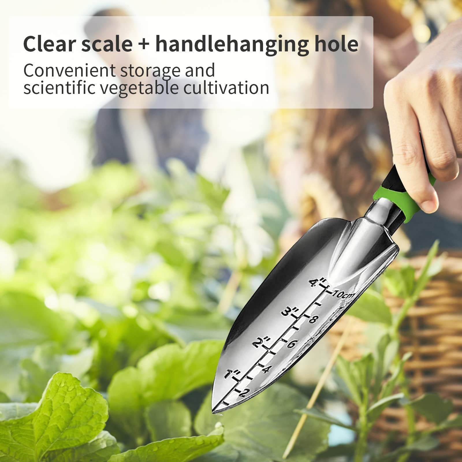 Gardening Hand Tool Set 3 Pack - Heavy Duty Gardening Kit with Non-Slip Soft Ergonomic Handle, Great Garden Gift for Women Men[aluminum alloy]